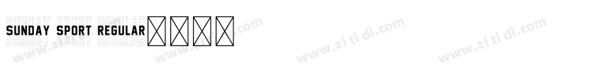 sunday sport regular字体转换